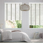 Colorized Chiffon White & Elephant Grey Wooden Blind - 50mm Slat 3258