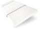 ColorizedSwatch Chiffon White & Glacial White Wooden Blind - 50mm Slat sample image 3259