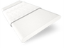 ColorizedSwatch Chiffon White & Glacial White Wooden Blind - 50mm Slat sample image 3259