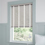 ColorizedZoom Pale Grey & White Chantilly Wooden Blind - 50mm Slat 3265