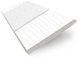 ColorizedSwatch Ice White & White Faux Wood Blind - 50mm Slat sample image 3284
