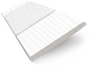ColorizedSwatch Ice White & White Faux Wood Blind - 50mm Slat sample image 3284