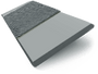ColorizedSwatch Urban Grey & Anthracite Faux Wood Blind - 50mm Slat sample image 3291