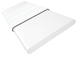 ColorizedSwatch Alto White & Tundra Faux Wood Blind - 50mm Slat sample image 3272