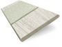 ColorizedSwatch Birch Bark & Nickel Faux Wood Blind - 50mm Slat sample image 3274