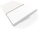 ColorizedSwatch Frost White & Tundra Faux Wood Blind - 50mm Slat sample image 3281