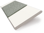 ColorizedSwatch Parchment & Smoke Faux Wood Blind - 50mm Slat sample image 3287