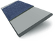 ColorizedSwatch Urban Grey & Oxford Blue Faux Wood Blind - 50mm Slat sample image 3292