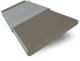 ColorizedSwatch Cobblestone Grey & Smoke Faux Wood Blind - 50mm Slat sample image 3301