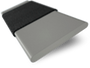 ColorizedSwatch Harbour Grey & Jet Faux Wood Blind - 50mm Slat sample image 3305