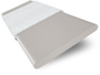ColorizedSwatch Turtle Dove Grey & Tundra Faux Wood Blind - 50mm Slat sample image 3313