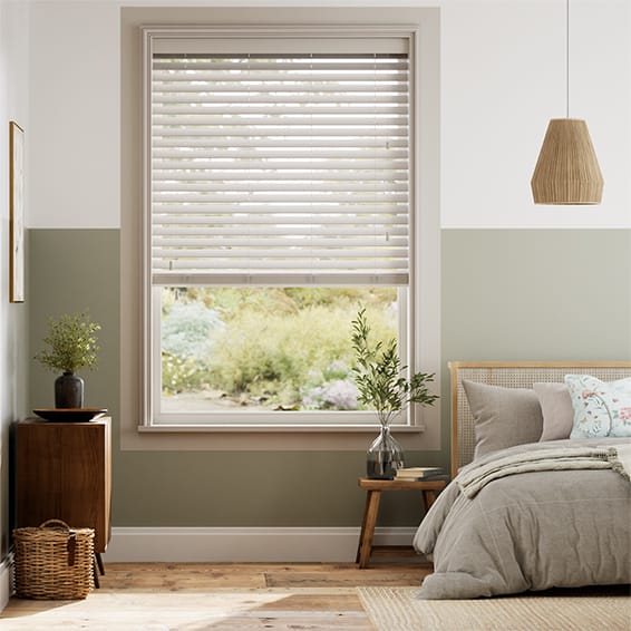 Colorized Hazy Day Wooden Blind - 50mm Slat 3320