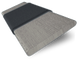 ColorizedSwatch Contract Atlanta Warm Grey & Midnight Faux Wood Blind - 50mm Slat sample image 3364