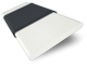 ColorizedSwatch Contract Atlanta Winter White & Midnight Faux Wood Blind - 50mm Slat sample image 3366