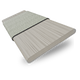 ColorizedSwatch Natural Bamboo Stone & Warm Grey Wooden Blind - 50mm Slat sample image 3374