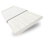 ColorizedSwatch Natural Bamboo Snow & Tundra Wooden Blind - 50mm Slat sample image 3375