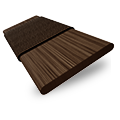 ColorizedSwatch Natural Bamboo Earth & Espresso Wooden Blind - 50mm Slat sample image 3387