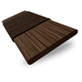 ColorizedSwatch Natural Bamboo Earth & Espresso Wooden Blind - 50mm Slat sample image 3387