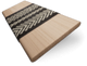 ColorizedSwatch Natural Bamboo Driftwood & Tapestry Sand Wooden Blind - 50mm Slat sample image 3390