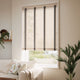 ColorizedZoom Natural Bamboo Driftwood & Tapestry Sand Wooden Blind - 50mm Slat 3390