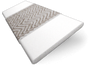 ColorizedSwatch Brightest White & Chevron Stucco Wooden Blind - 50mm Slat sample image 3391