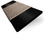 ColorizedSwatch Dark Storm & Chevron Basalt Wooden Blind - 50mm Slat sample image 3392