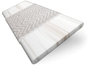ColorizedSwatch Birch Bark & Chevron Cream Faux Wood Blind - 50mm Slat sample image 3400