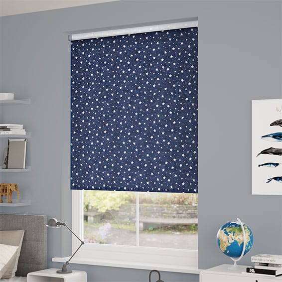 ColorizedZoom Starry Skies Blue Roller Blind 3463