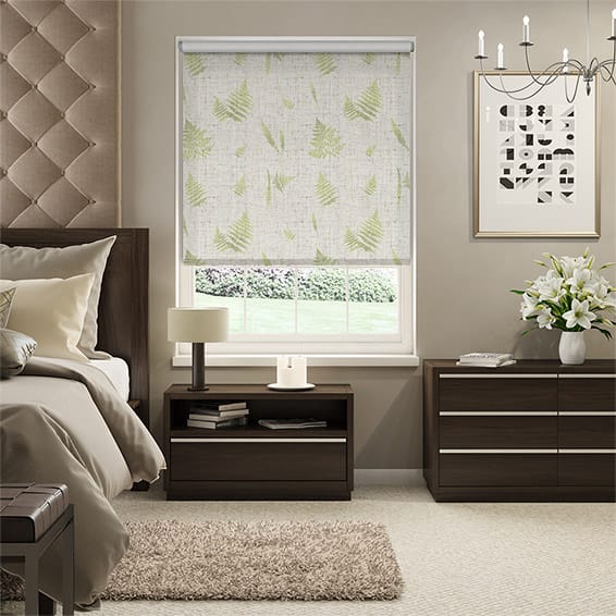 Colorized Choices Forest Fern Linen Foliage Roller Blind 3471