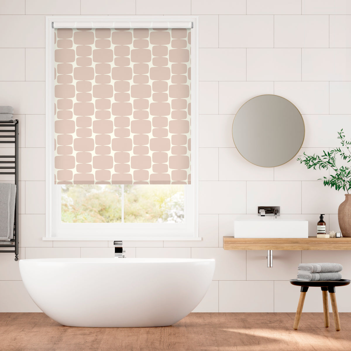 Colorized Lohko Blush  Roller Blind 3514