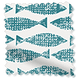 ColorizedSwatch Splash Blackout Samaki Aqua Roller Blind sample image 9448