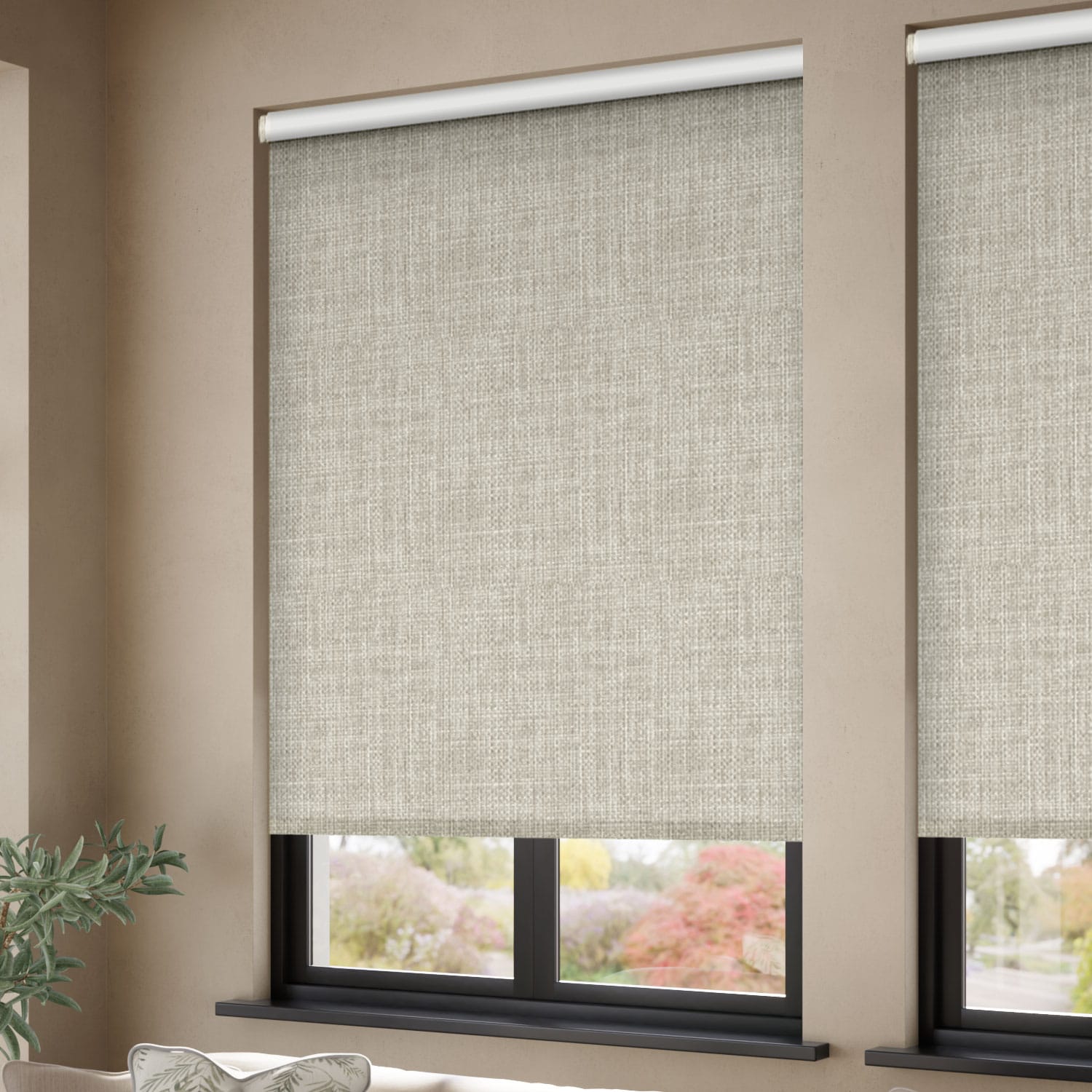 ColorizedZoom Moda Blackout Stone Grey Roller Blind 9444