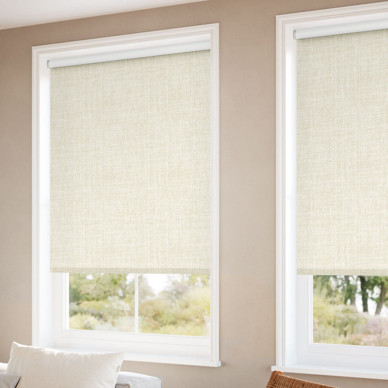 ColorizedZoom Moda Blackout Cream Roller Blind 3595