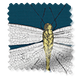 ColorizedSwatch Demoiselle Dragonfly Ink Roller Blind sample image 3620