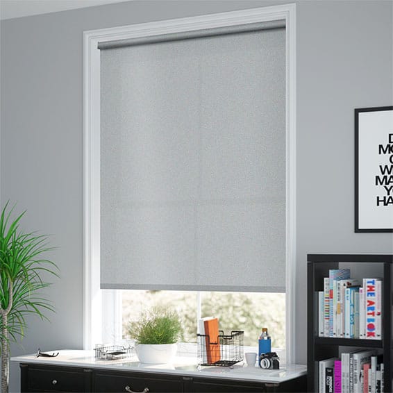 ColorizedZoom Aster Metallic Silver Roller Blind 3678
