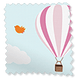 ColorizedSwatch Balloons Flying High Blackout Roller Blind sample image 3709