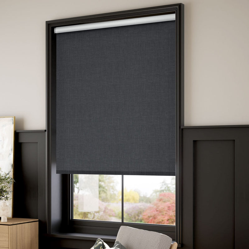ColorizedZoom Canali Blackout Charcoal Grey  Roller Blind 3720