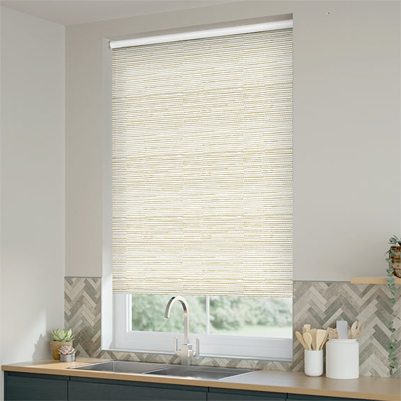ColorizedZoom Lucius Blackout Alabaster Roller Blind 3786