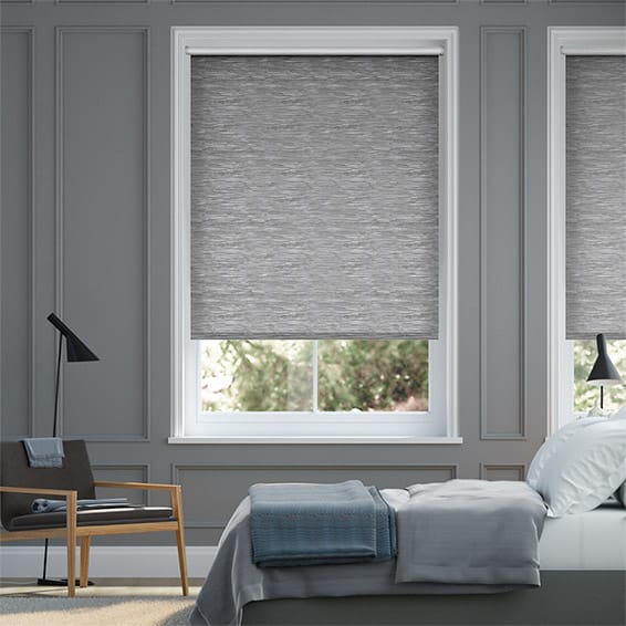 Colorized Lysander Blackout Titanium Grey Roller Blind 3790