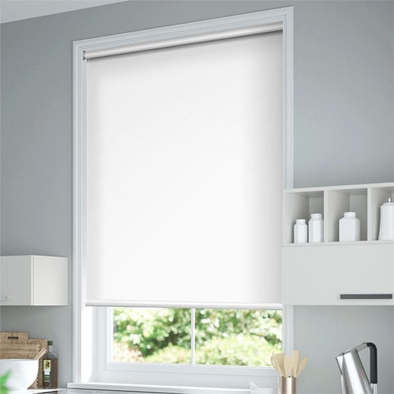 ColorizedZoom Electric Blackout Titan Snow White Roller Blind 3842
