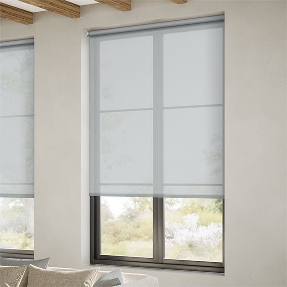 ColorizedZoom Electric Oculus Modern Grey Roller Blind 3853