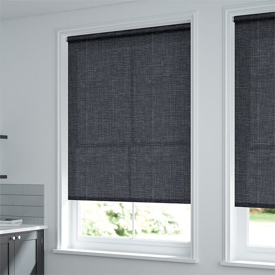 ColorizedZoom Laurent Charcoal  Roller Blind 3894