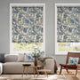 Colorized William Morris Acanthus Vintage Blue Roller Blind 3911