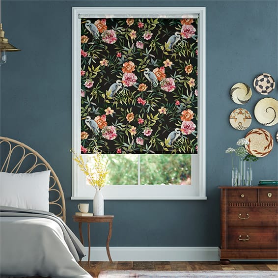 Colorized Bella Heron Midnight Roller Blind 3941