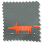 ColorizedSwatch Mr Fox Border Charcoal Roller Blind sample image 4003