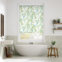 Colorized Dappled Ferns Leaf Green Roller Blind 4006
