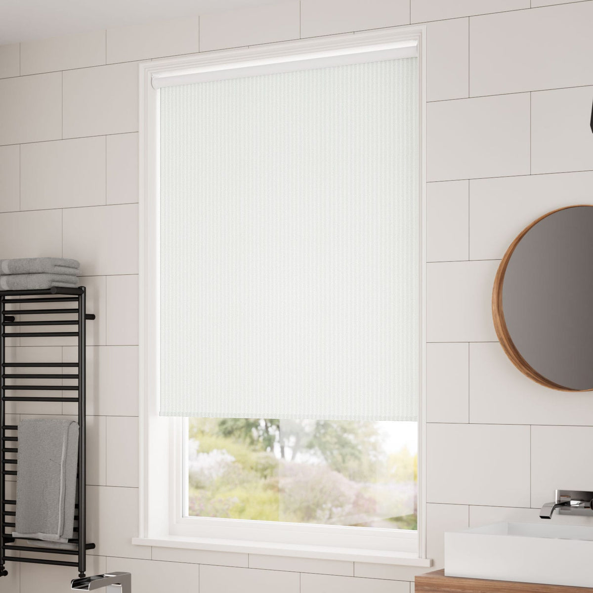 ColorizedZoom Choices Ella Stripe Moonstone  Roller Blind 4085