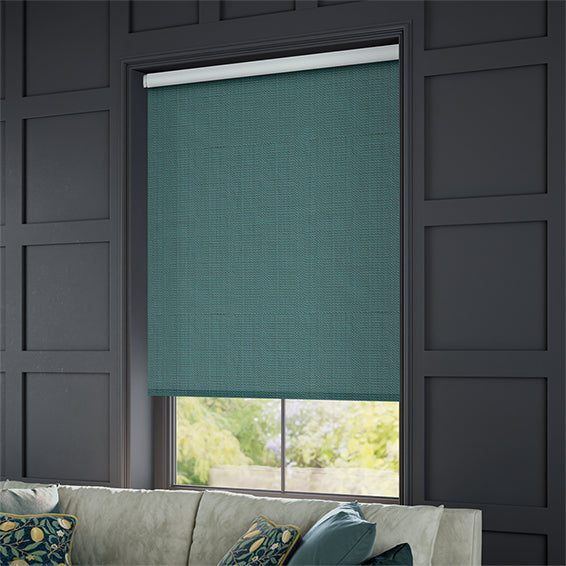 ColorizedZoom Choices Etta Teal Roller Blind 4110