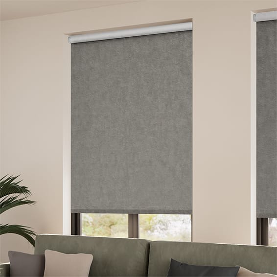 ColorizedZoom Choices Alva Elephant Grey Roller Blind 4114