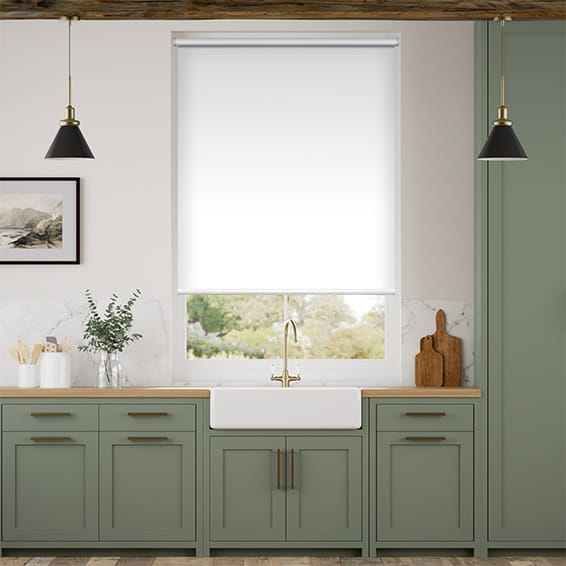 Colorized Electric Titan Blackout Pristine White  Roller Blind 4134